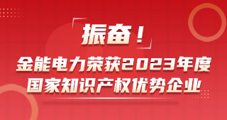 振奮！金能電力榮獲2023年度國家知識產(chǎn)權優(yōu)勢企業(yè)